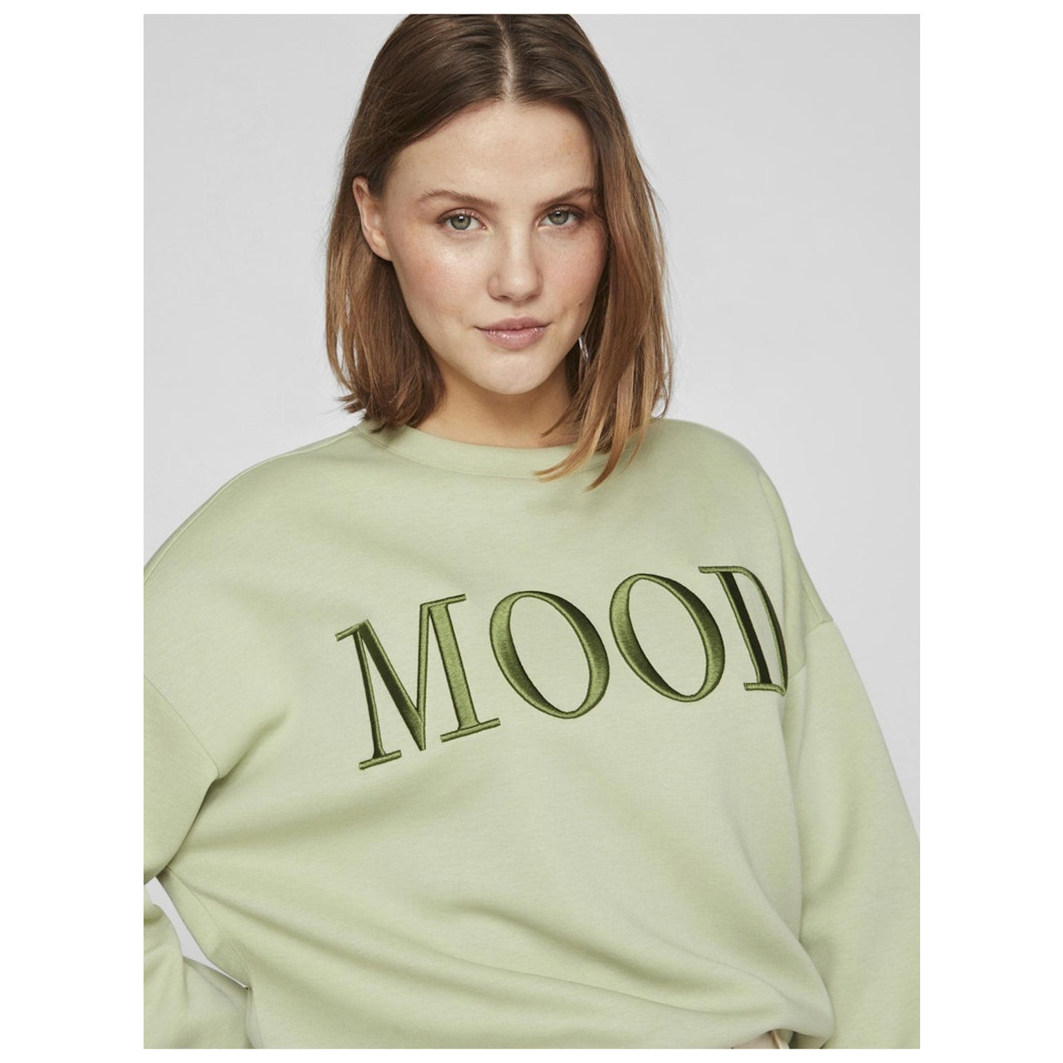 Vila VIREFLECT MOOD EMB L/S SWEAT T