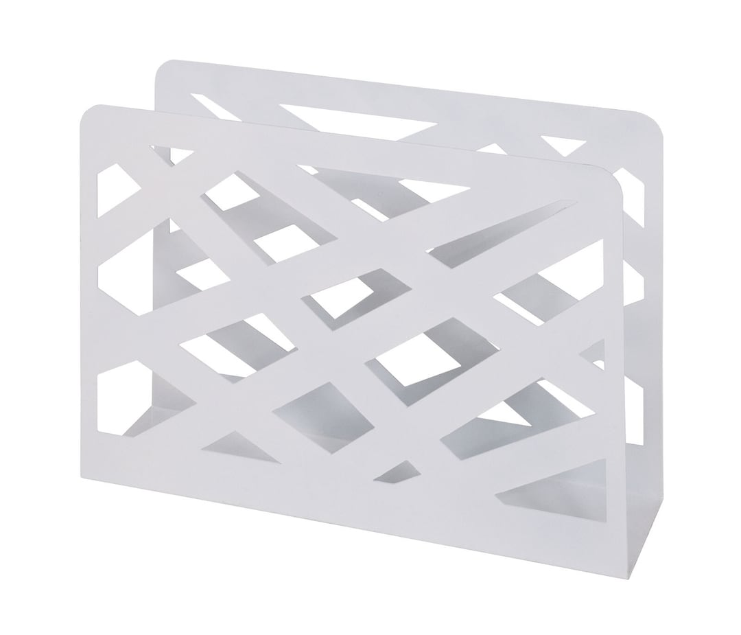 Zeitungsständer POP 3 35 x 26 x 10 cm Metall weiß