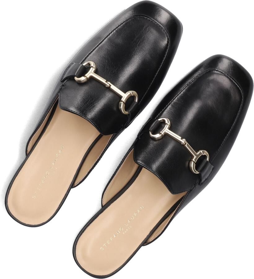 STEFANO LAURAN Instappers Dames 4015 Maat: 38 Materiaal: Leer Kleur: Zwart