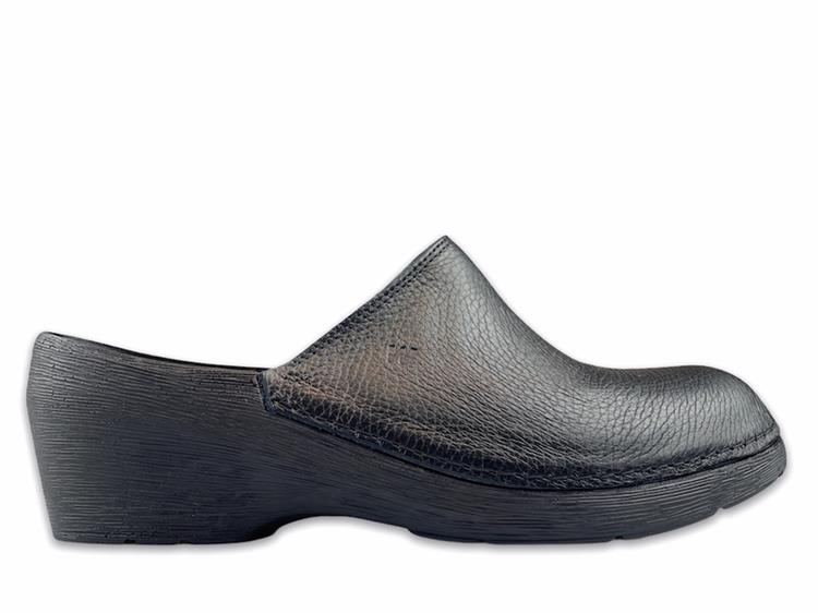 Wolky Pro-Clog 06075 black printed leather