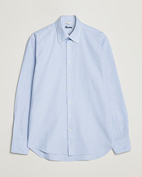 Stenströms Fitted Body Oxford Shirt Light Blue