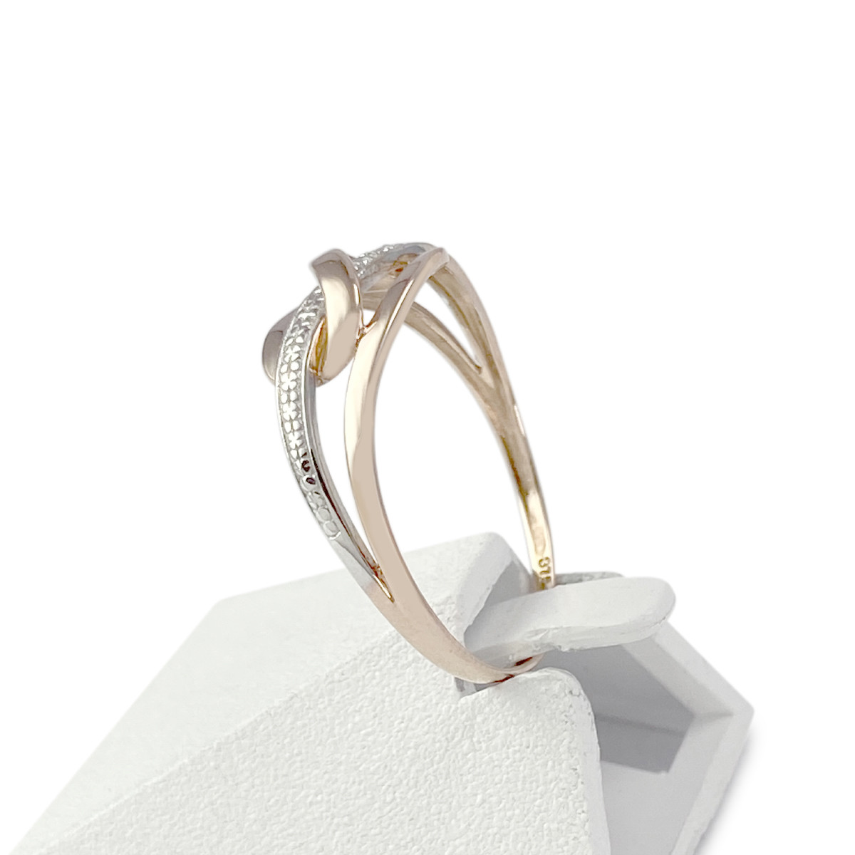 Bague d'occasion or 375 rose rhodié