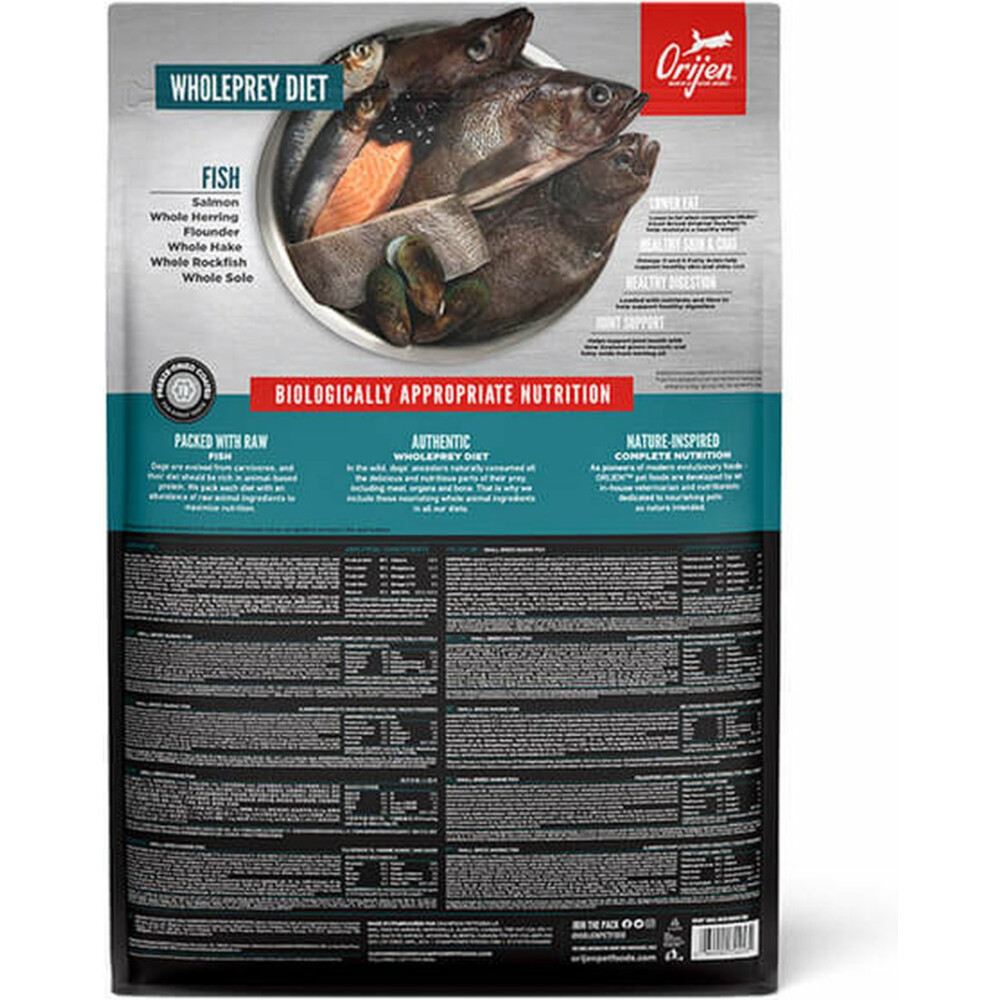 Orijen Whole Prey HondenvoerSmall Breed Dog Marine Fish4,5 kg