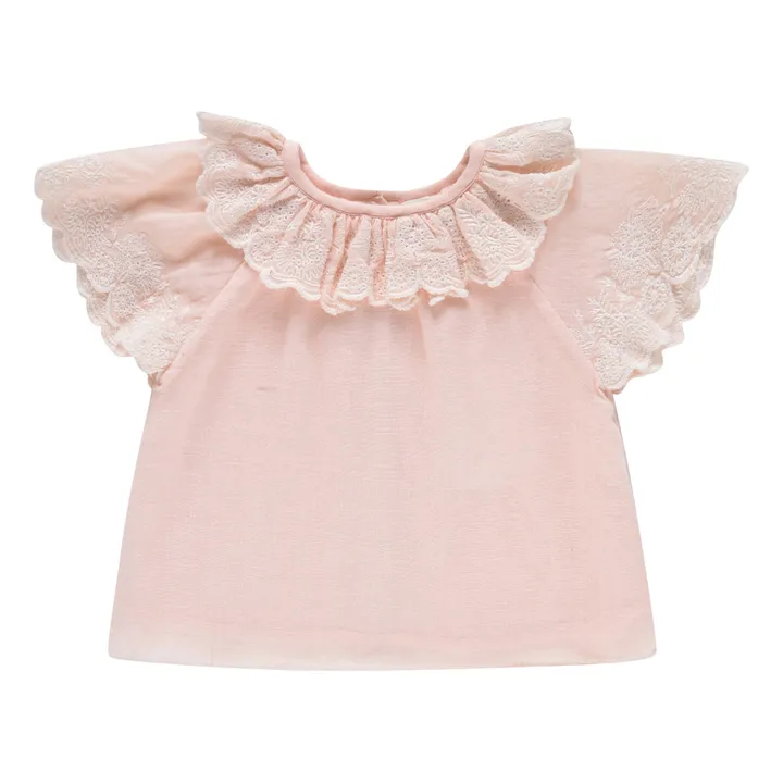 Louise Misha Blouse Coton Bio Antoinette | Rose pâle