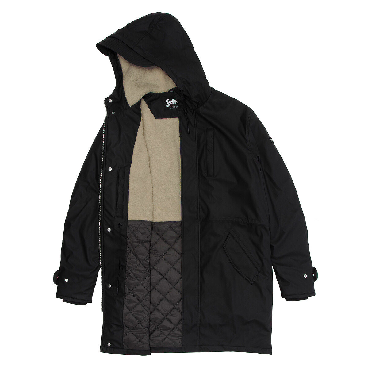 SCHOTT<br>Parka em tecido com revestimento de borracha Harvey