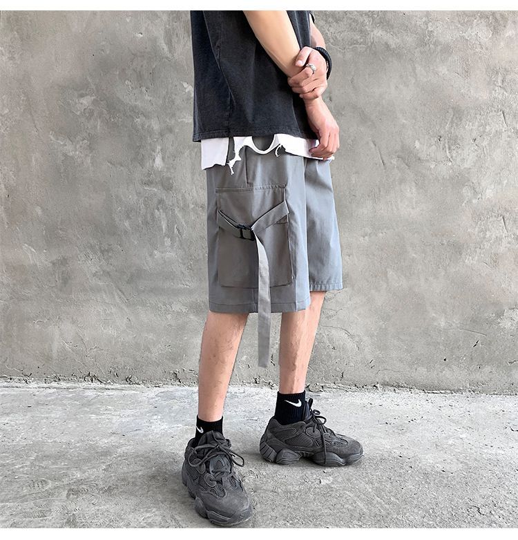 POSI - Cargoshorts met wijde pijpen