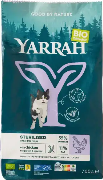 Kattenbrokken tarwevrij voor gesteriliseerde katten