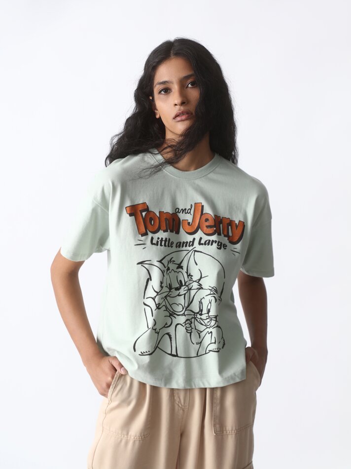 Camiseta Tom&Jerry © &™WBEI - Verde Água