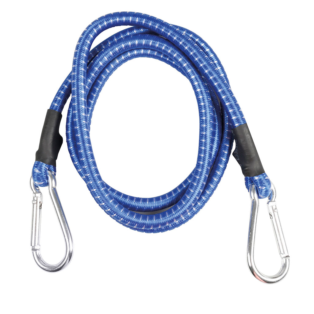 Tendeur avec mousqueton bleu 1.20m