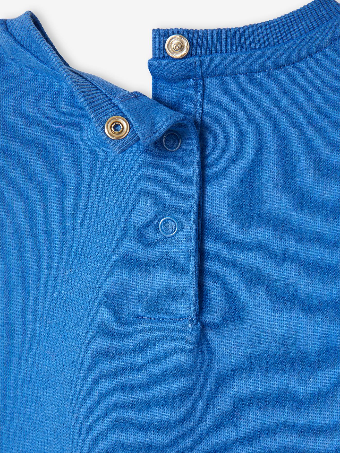 Moletom de lã personalizável, azul elétrico para bebê