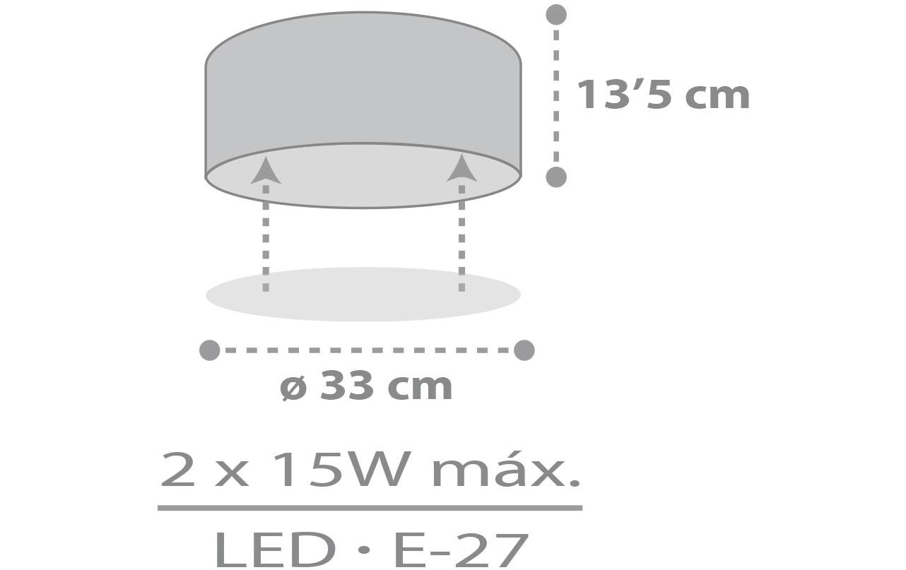 Deckenlampe Color Light GreyDeckenleuchte in Grau