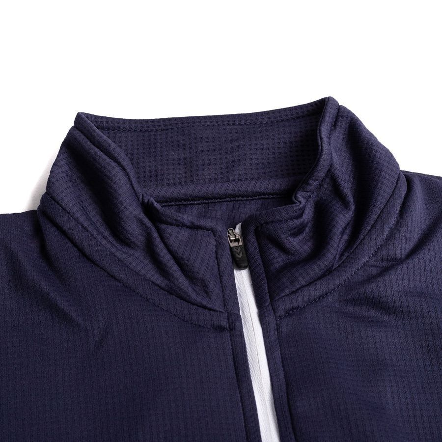 Hummel Maillot d'Entraînement Authentic 1/2 Zip - Bleu Marine/Blanc