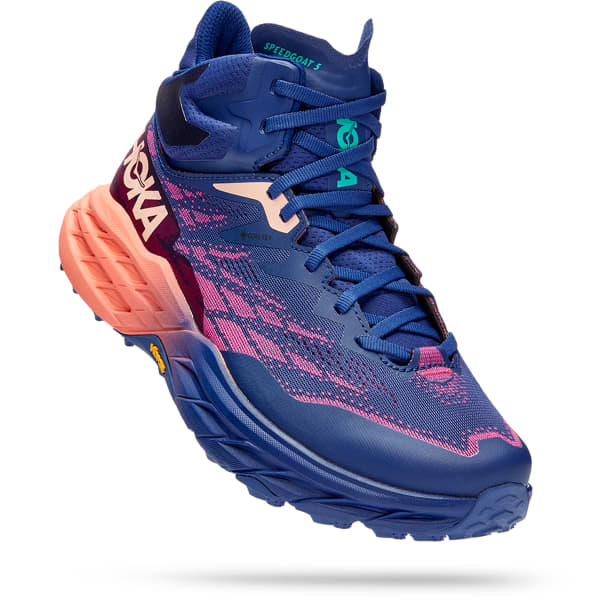 Chaussure trail HOKA ONE ONE SPEEDGOAT 5 MID GORE-TEX W BELLWETHER BLUE/CAMELLIA