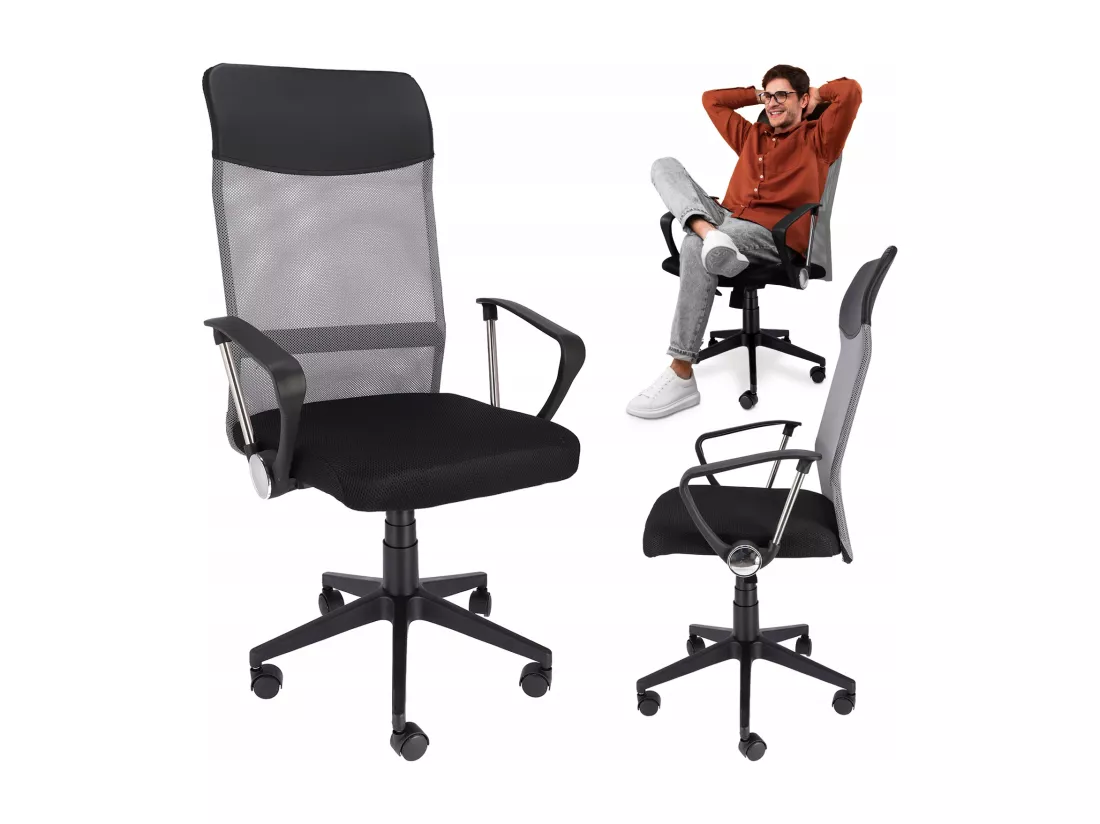ZOOM fauteuil eco cuir gris
