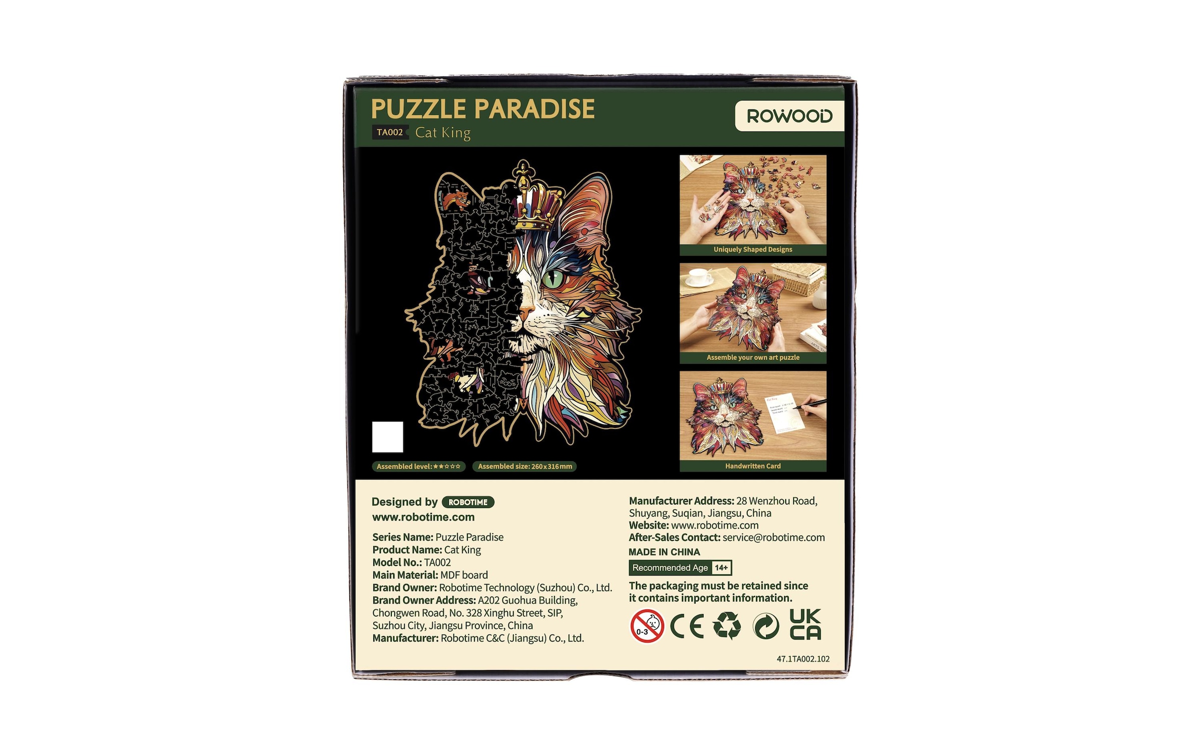 3D-Puzzle »RoboTime Katzenkönig«