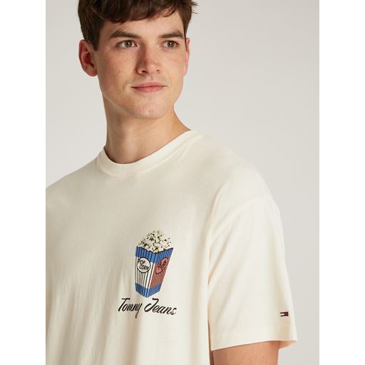 Tommy Jeans Novelty 2 T-shirt, Ancient White, XL