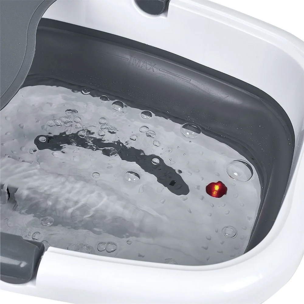 Bain de pied pliable blanc
