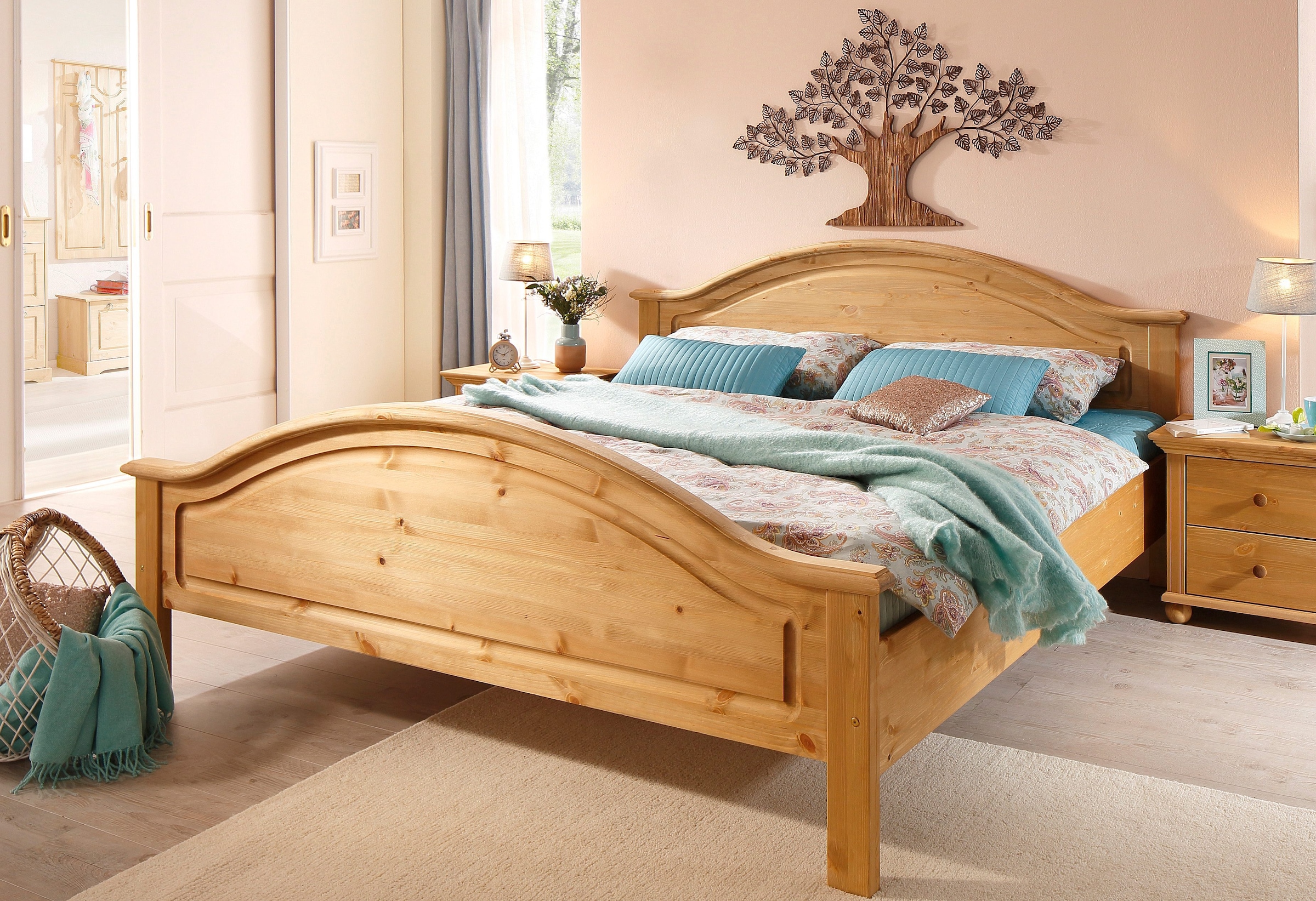 HOFMANN LIVING AND MORE Wanddekoobjekt »Baum« Materialmix aus Metall und Holz
