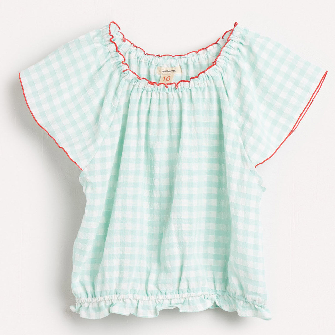 Bellerose Blouse légère Poeha vichy menthe