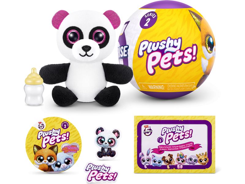 Zuru 5 Surprise Plushy Pets Series 2 assortiert Überraschungs-Plüschtiere