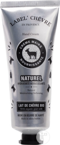 Label Chèvre Naturel Crème Mains Nourrissante Lait De Chèvre Bio Tube 75ml