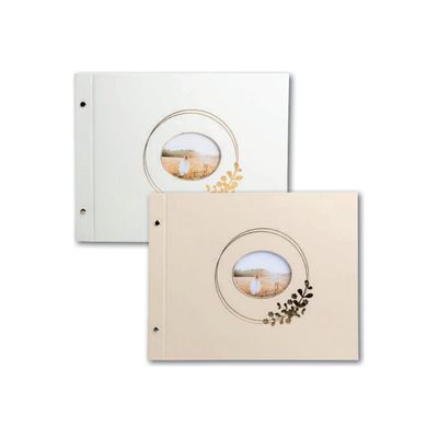 Exacompta Ringflower - Album photo - 40 pages - 37 x 29 cm - blanc