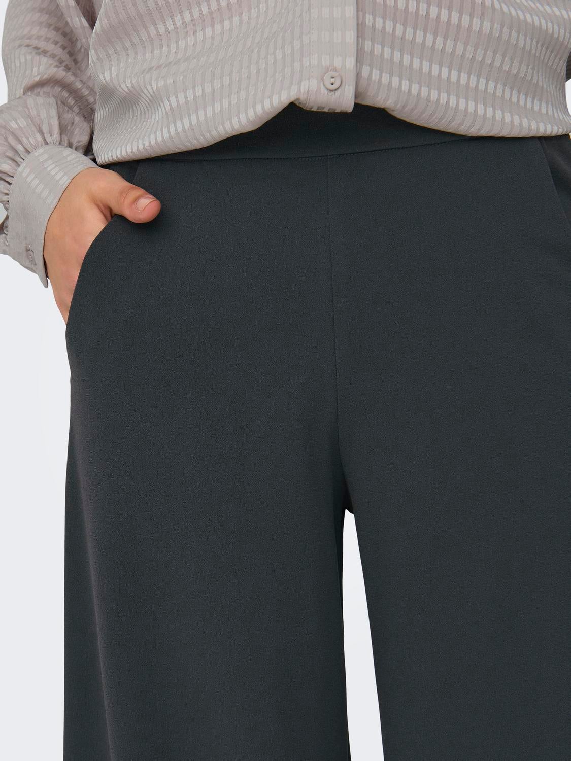 JDYTANJA Ausgestellt Hose mit weitem Beinschnitt Phantom