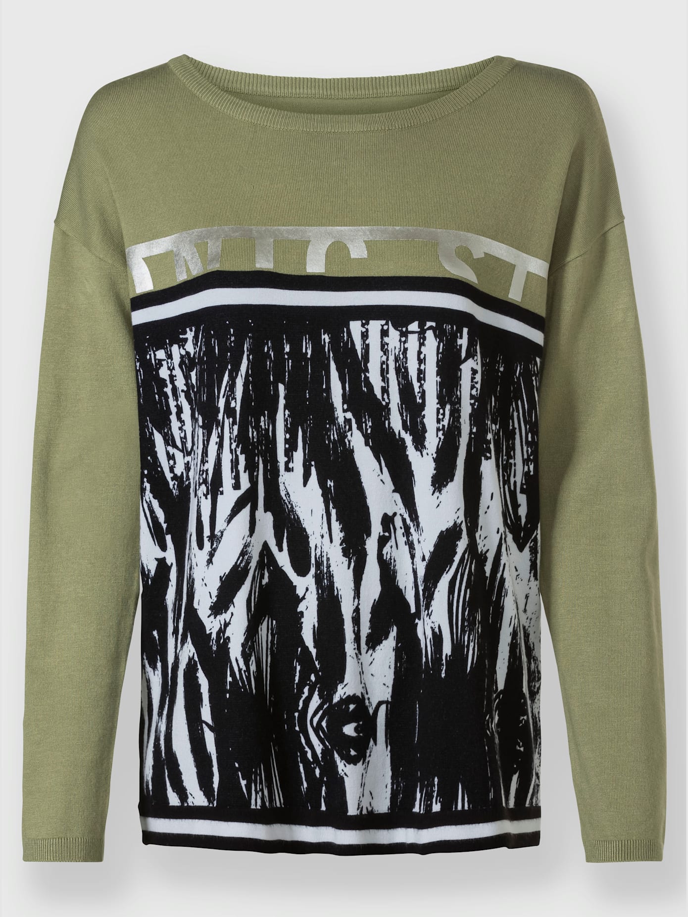 Pull imprimé tricot fin imprimé