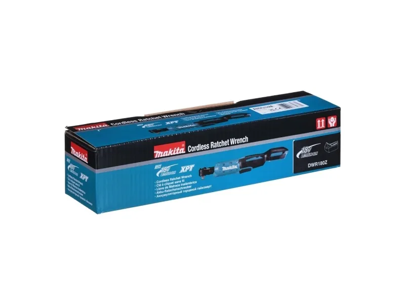 Makita skraldenøgle 18V - DWR180Z, m/udskiftelig adapter 1/4'' & 3/8'' u/batt. & lader - SOLO
