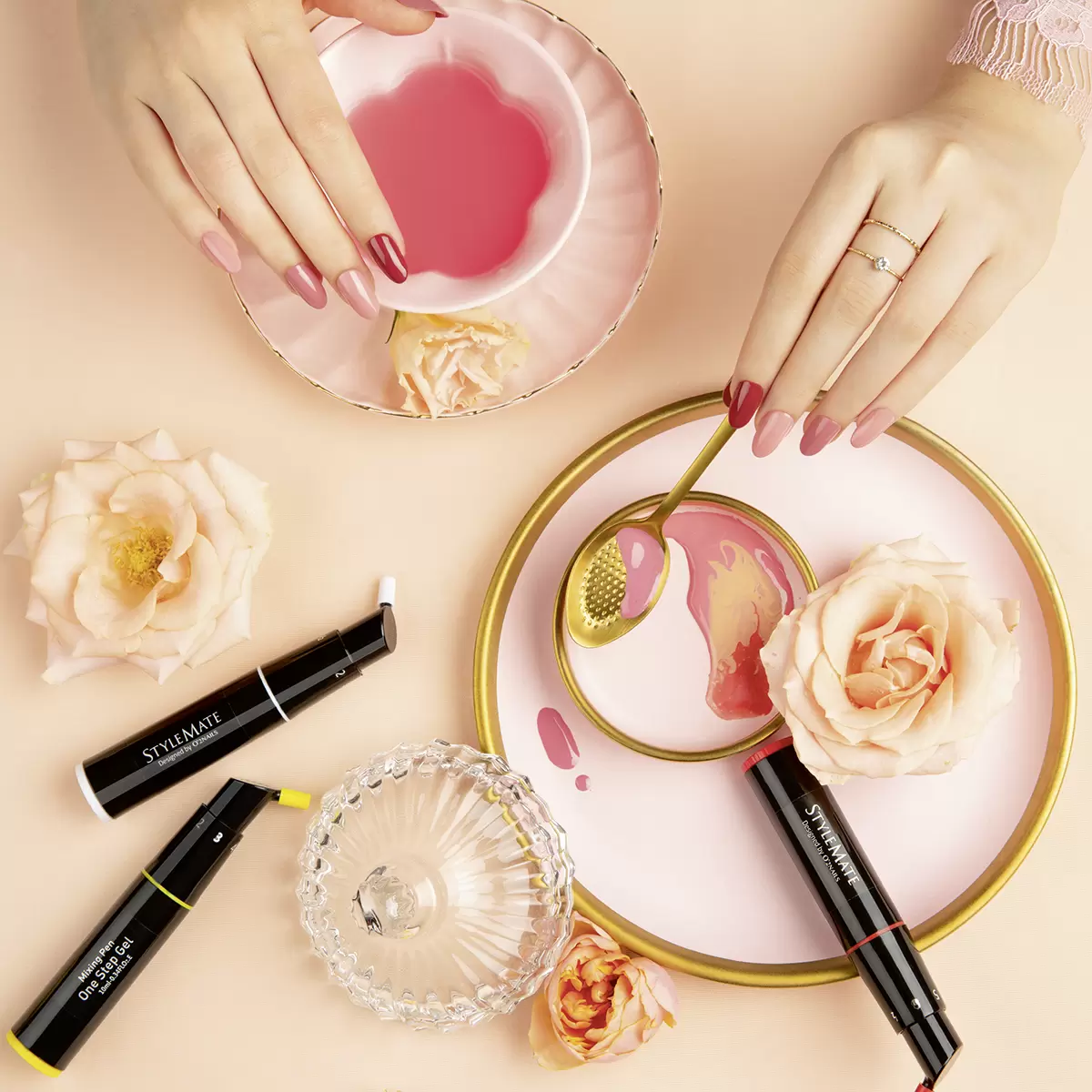 Nagelstyling-Set Stylemate weiss