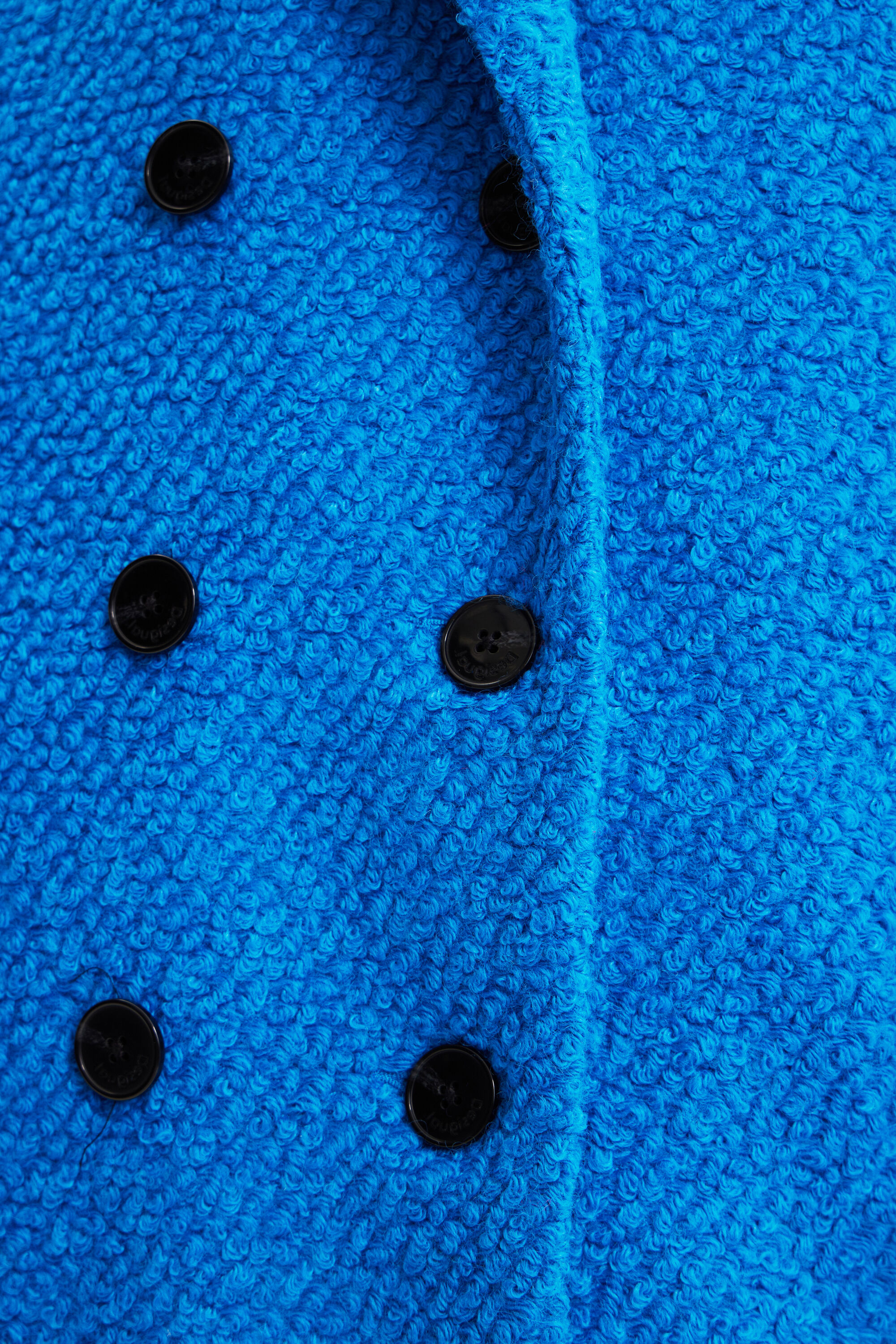 Manteau droit laine