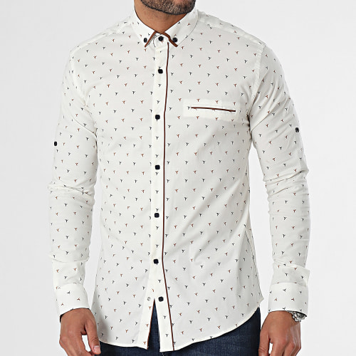Chemise Manches Longues Beige Clair