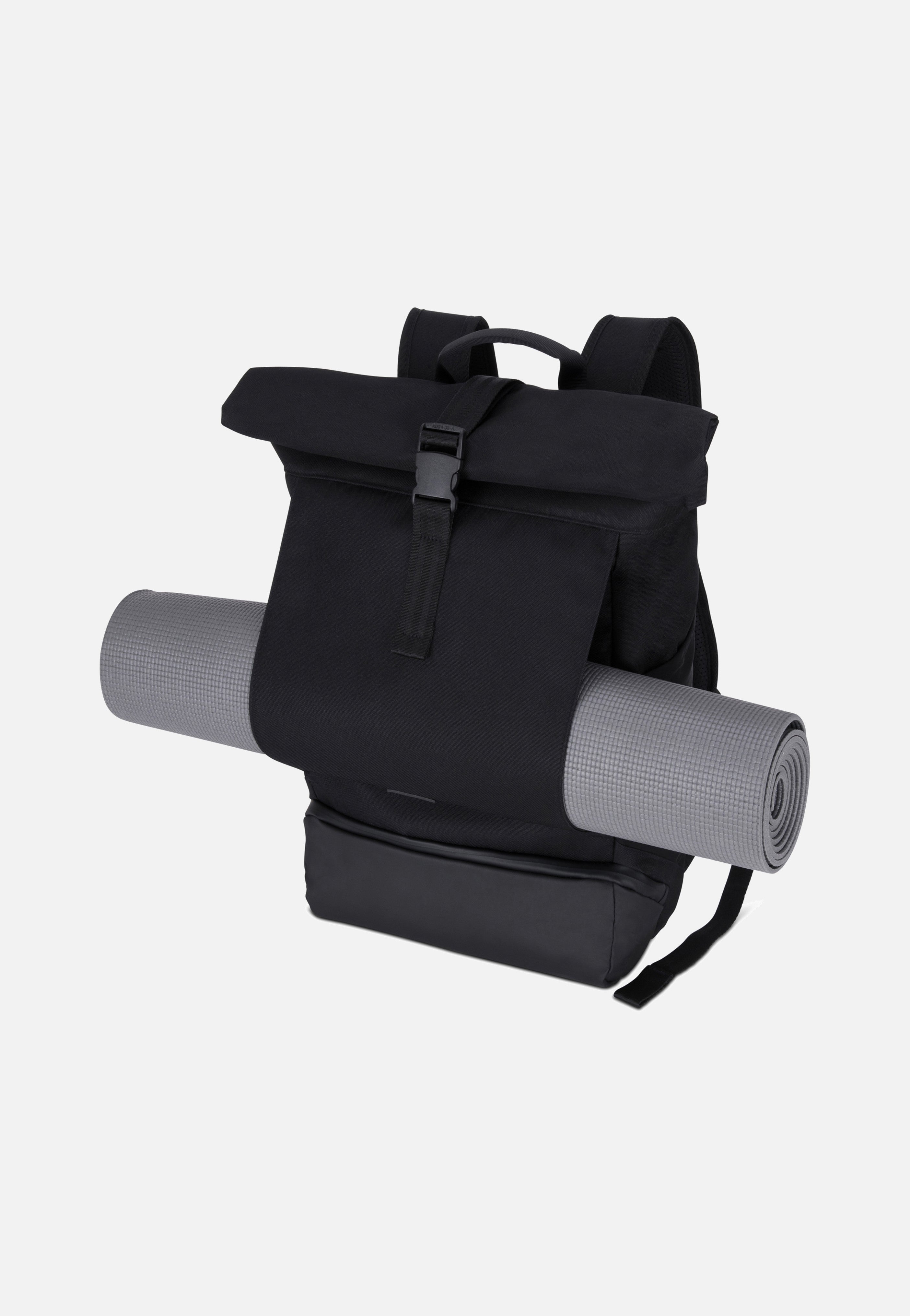 Allen Large Schwarz - Rolltop Rucksack
