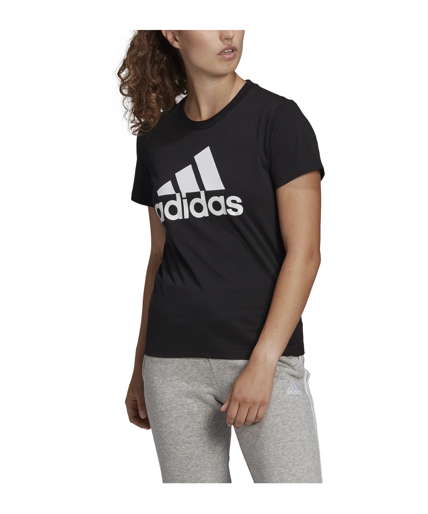 adidas Essentials Regular T-Shirt Damen Schwarz