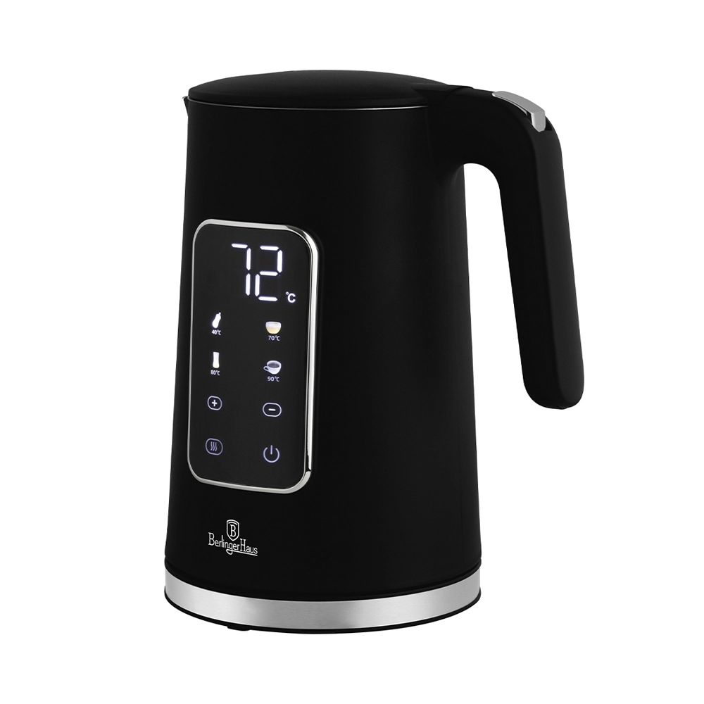 Berlinger Haus Wasserkocher 1.7 Liter mit Digitalanzeige Black Vantage Collection