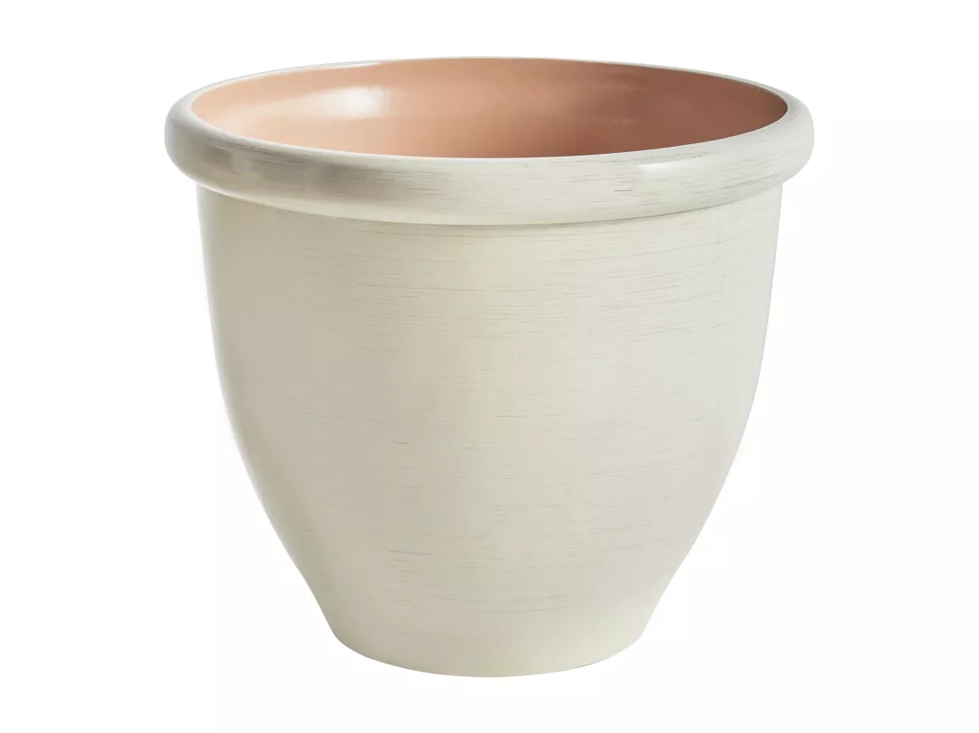 Cache-pot TESALIA Matériaux synthétiques 49 cm Beige clair
