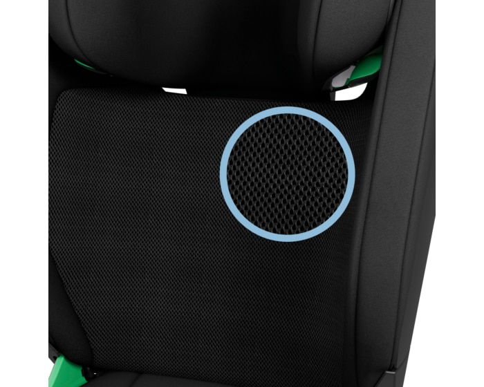 RodiFix S Comfort i-Size 3.5 - 12 Y  100 - 150 cm  15 - 36 kg    AirProtect® Sicherheitskissen  |    G-CELL Seitenaufprallschutz  |    Atmungsaktive Komfortstoffe   |    Mehrere Liegepositionen  |