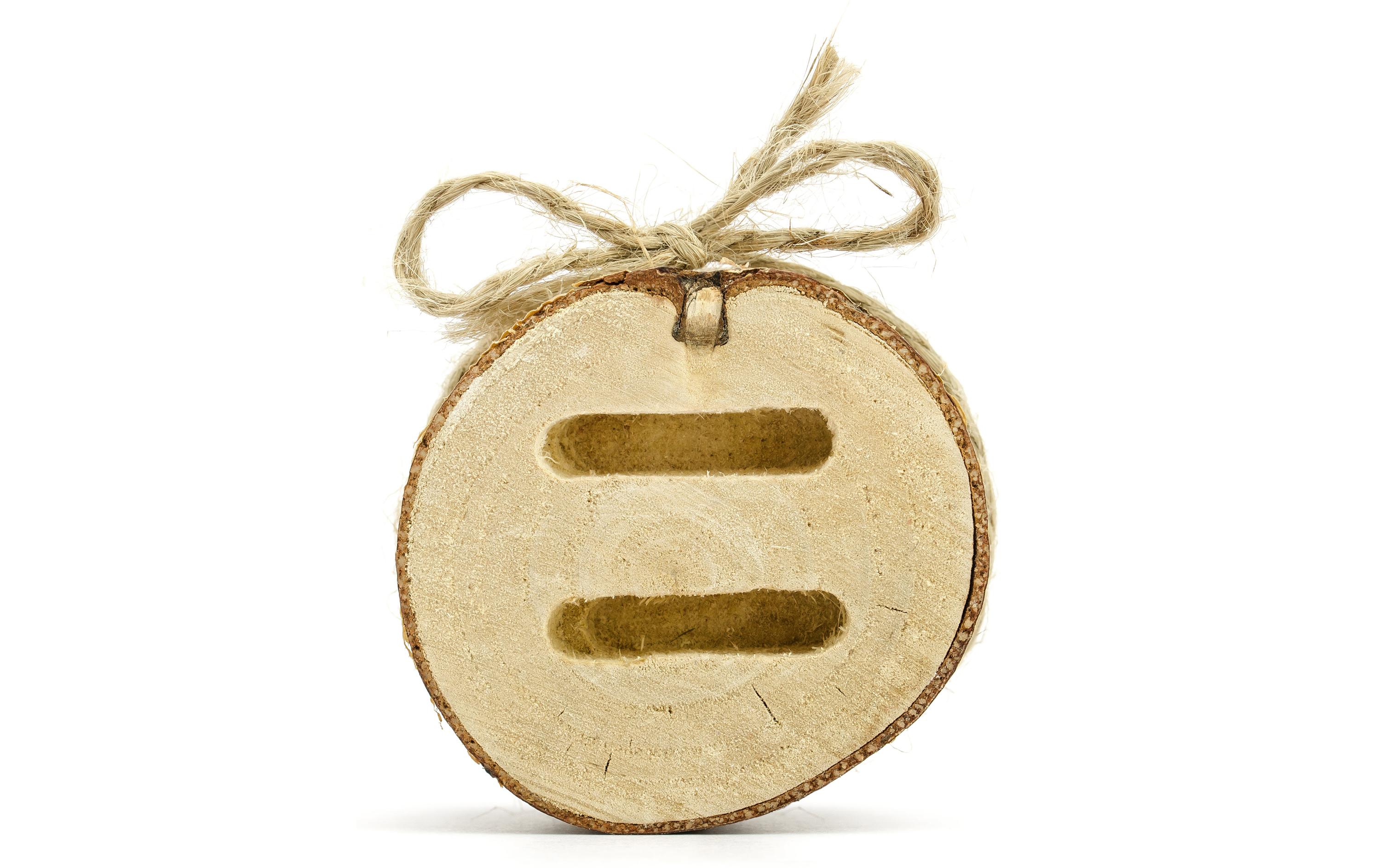 Hochzeitsaccessoire Ringkissen Holz 4 x 6 cm, 1 Stück, BraunRingträger für den Ehering von der Braut und dem Bräutigam