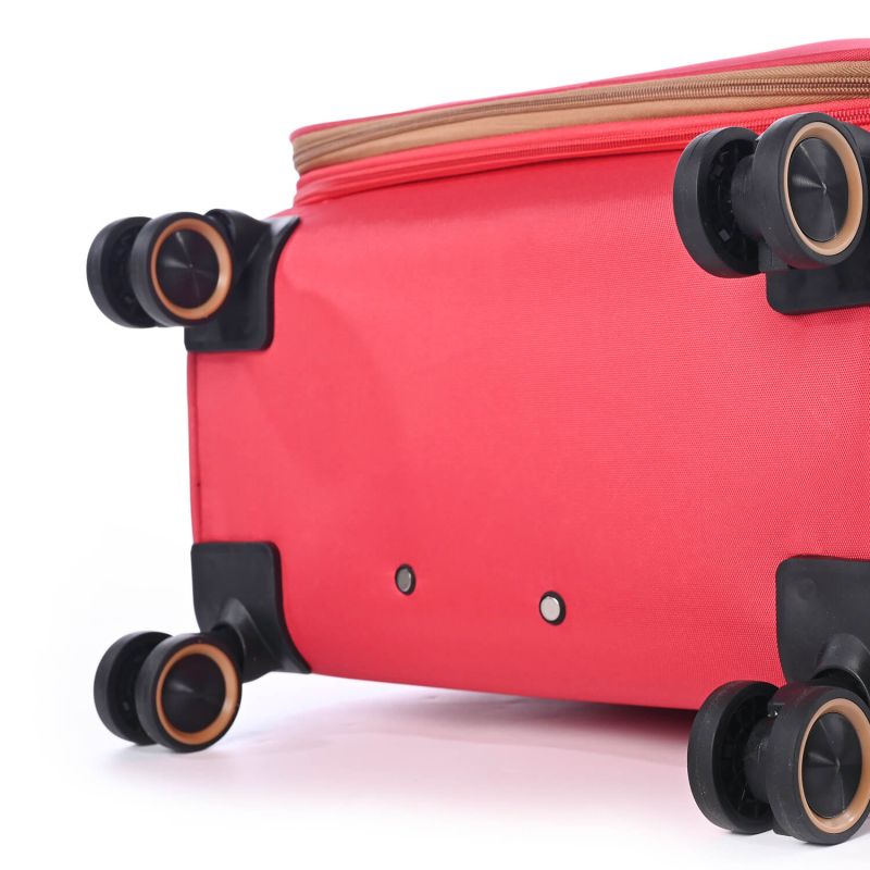 Lot de 3 valises souples 345 Extensibles 55, 67 et 79 cm Fuschia