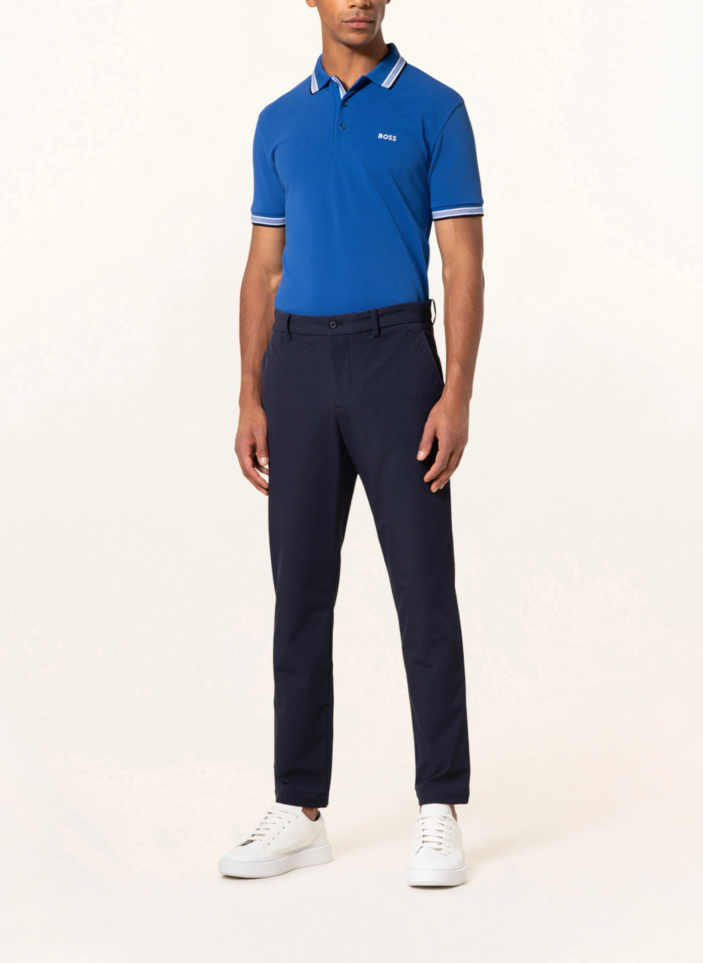 BOSS Piqué-Poloshirt PADDY CURVED Regular Fit