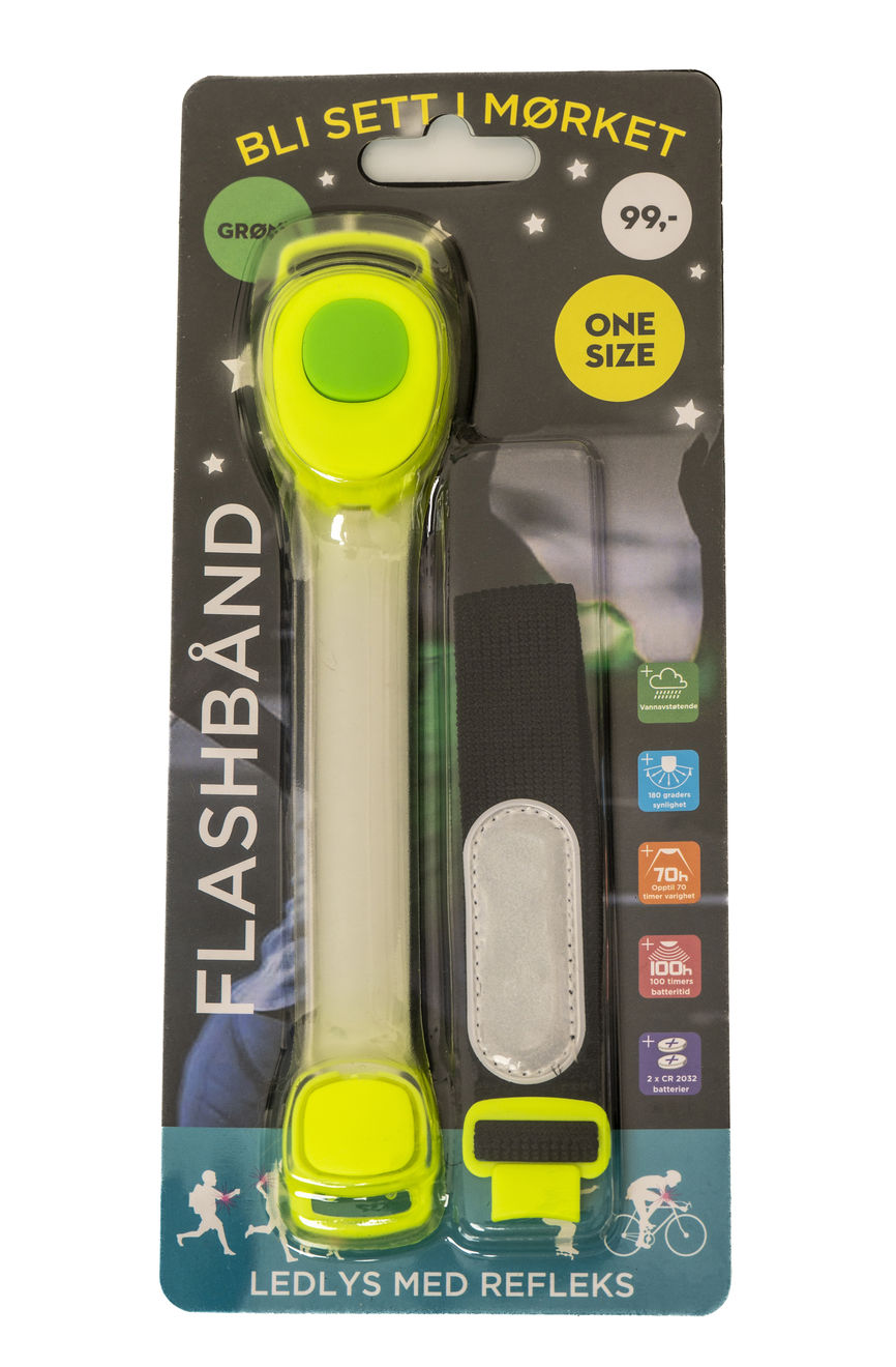 Flashbånd ledlys grønn