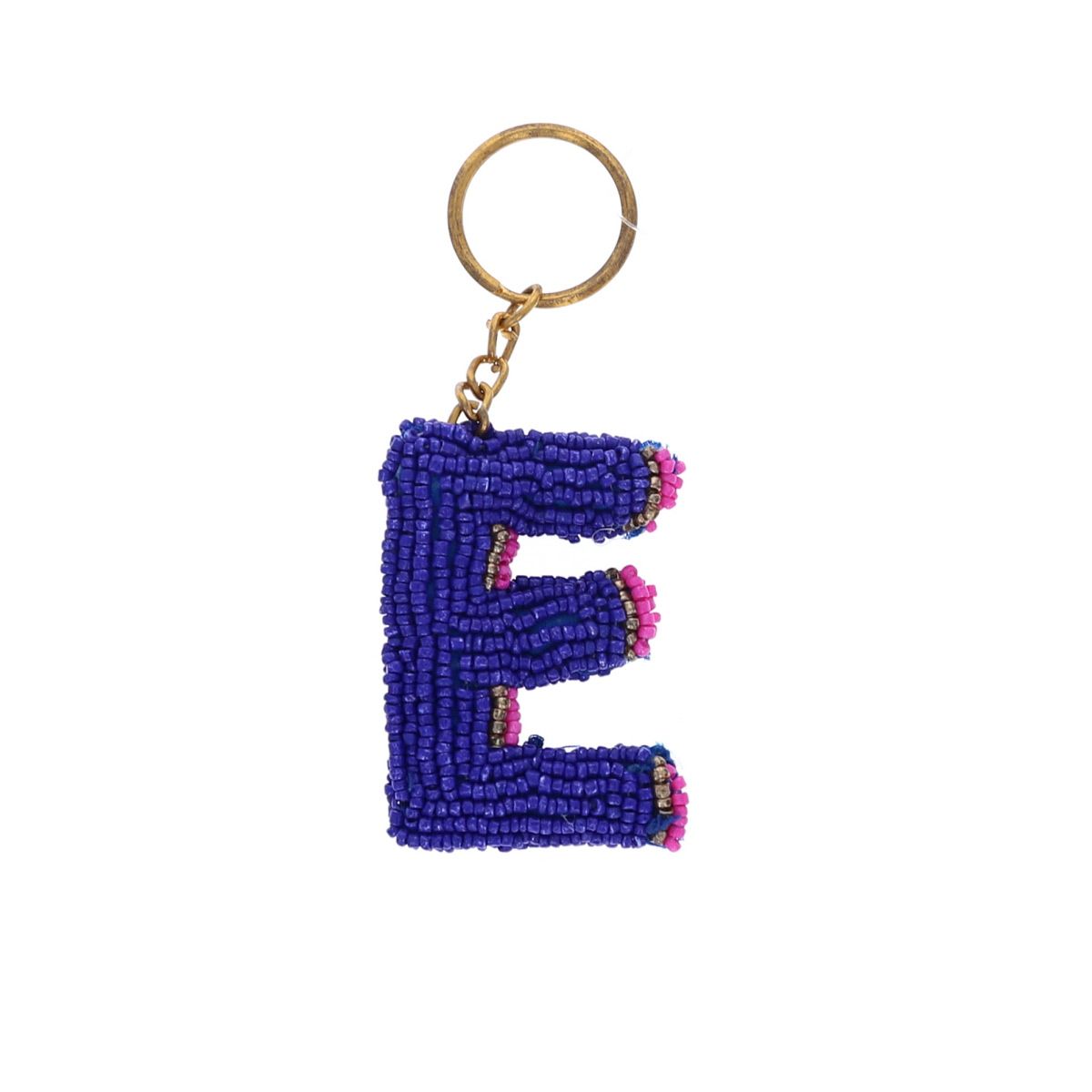 Porte-clés en perles initiale - Lettre de A à Z