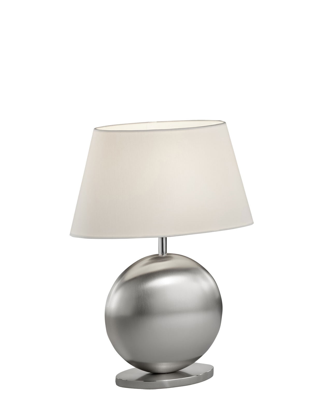 BANKAMP Retrofit Tischlampe ASOLO 41 cm nickelfarbig