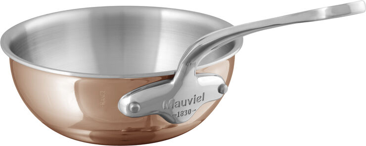 Mauviel M'6s sauterpande buttet, kobber/stål 2 liter Ø20cm Stål