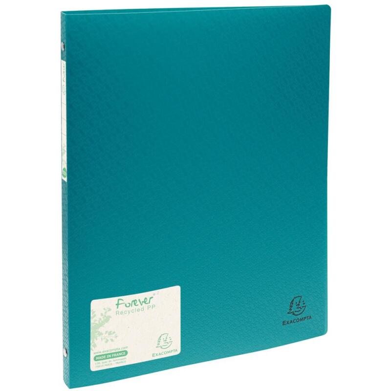 Classeur 4 anneaux plastifié Exacompta Forever A4 - Dos 2 cm couleurs assorties
