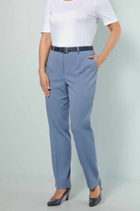 Bauchweg-Hose, Straight Fit, teilelastischer Bund