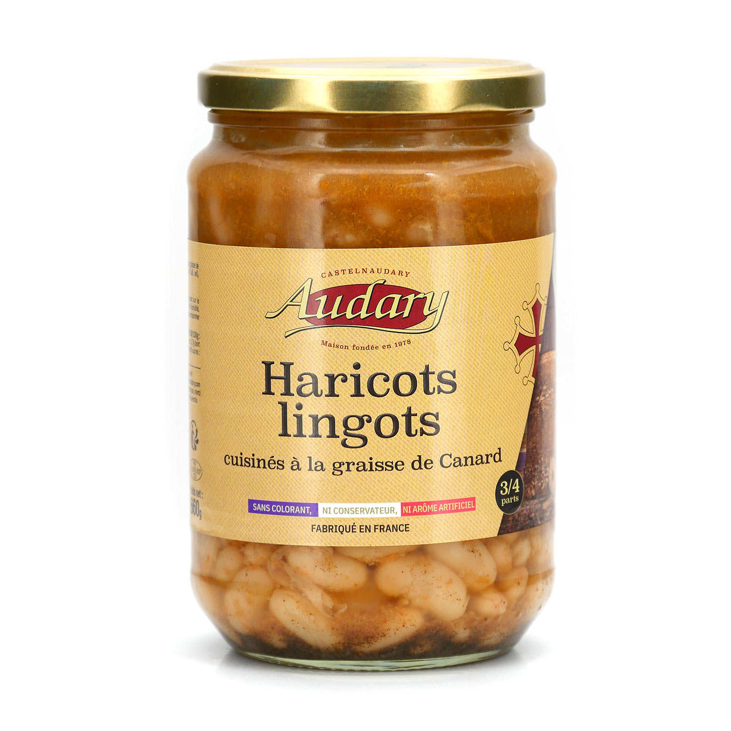 Haricots Lingots cuisinés à la graisse de canard