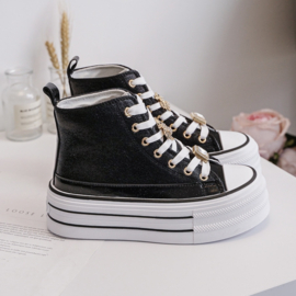 I want it all sneakers - zwart