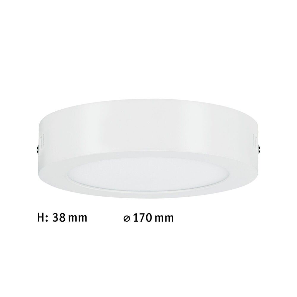 LED-PANELPAULMANN 170MM 11W 230V HVIT MATT ALU