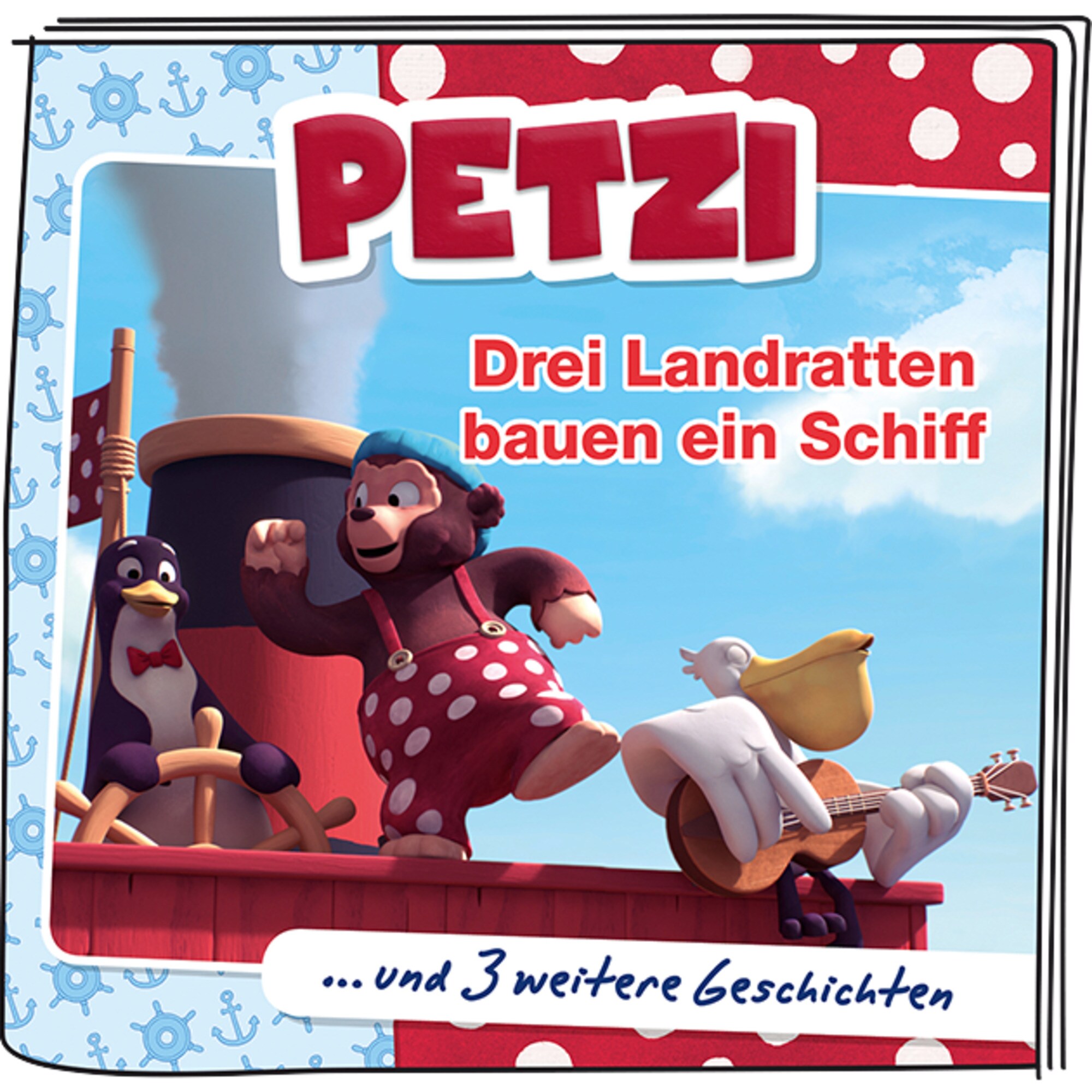 Tonies Spielfigur Petzi - Drei Landratten bauen ein Schiff
